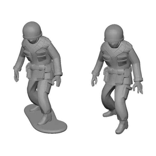 3D model for Hardhat Rifleman on a Pedestal