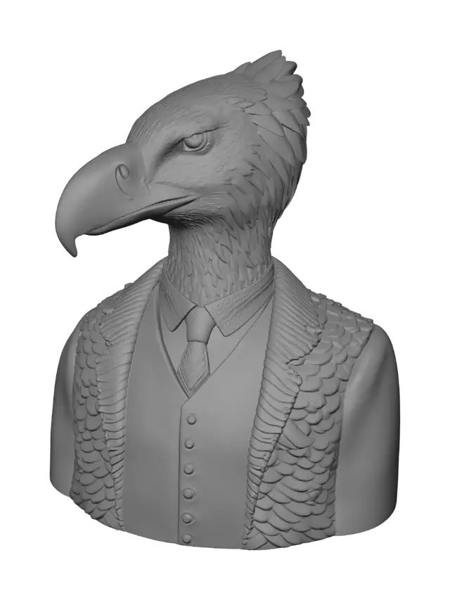 3D model for Gentleman Vulture