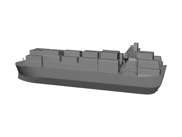 3D model for Rainbow Container Ship