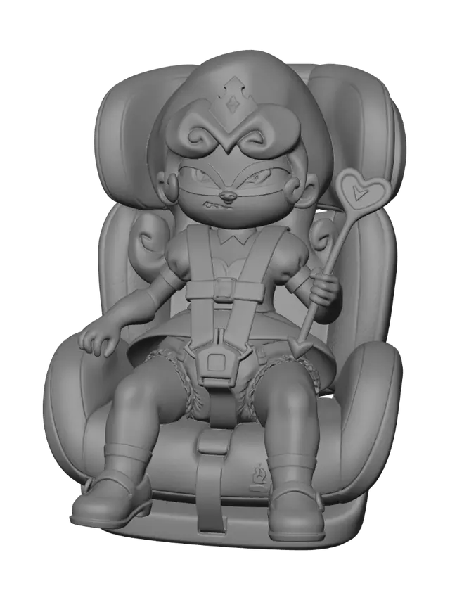 3D model for Little Villain in a Car Seat