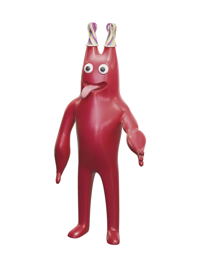 Garten Of Banban Characters 3D model, vytvořený pomocí AI