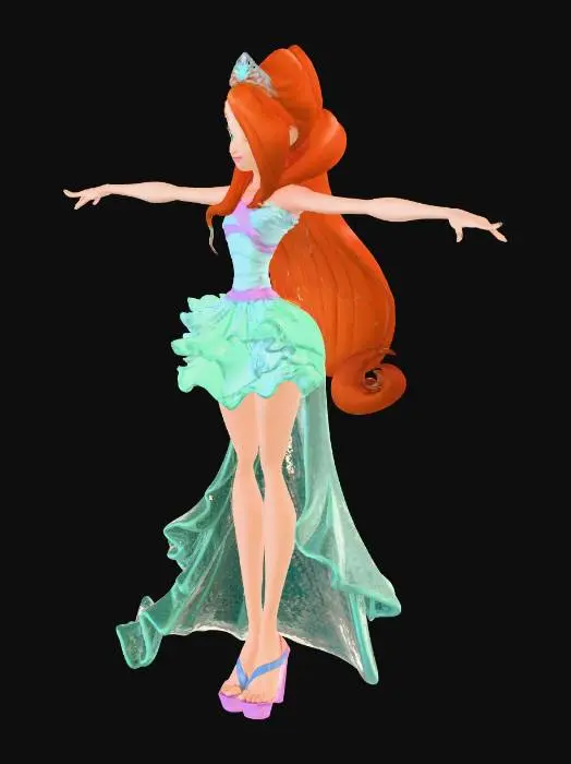 sachin and babi light blue dress Winx Club Harmonix main image 1