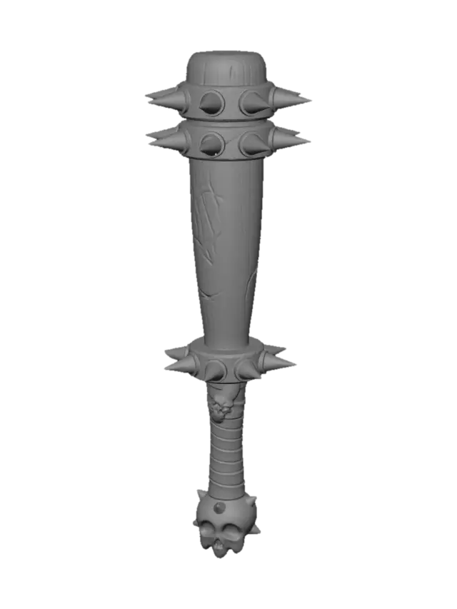 3D model for Anarchy's Spiked Skull Mace