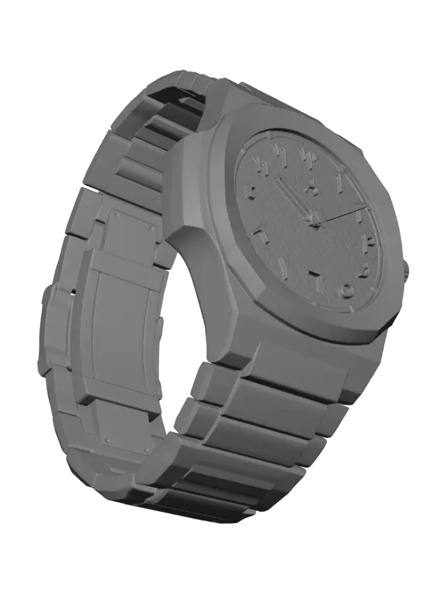 3D model for Midnight Onyx Wristwatch