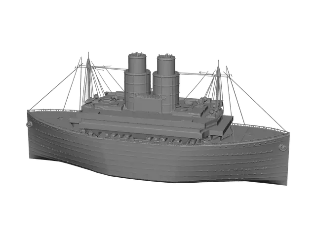 3D model for Low-Poly Titanic Bow