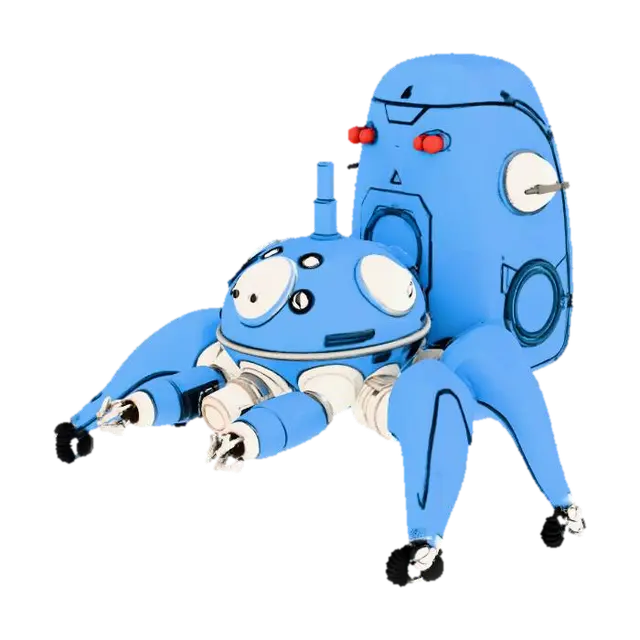 Tachikoma Robot - Ghostintheshell 3D model, vytvořený pomocí AI