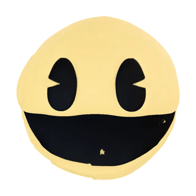 3D model for Fluffy Yellow Emoji Plush