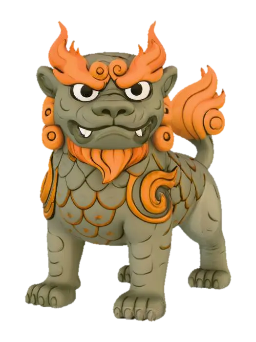 3D model for Guardian Lion