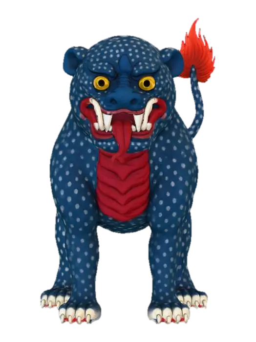 Bulgasari, four legged monster - Fourlegged 3D model, vytvořený pomocí AI
