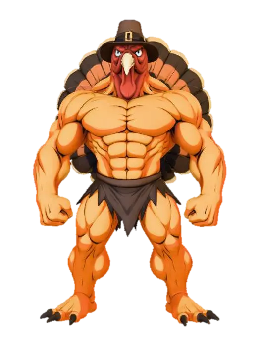 3D model for Mighty Gobbler, #Thanksgiving#