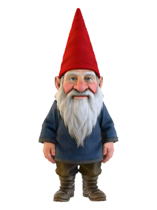 Tomte, #Christmas2025# - Gnome 3D model, vytvořený pomocí AI