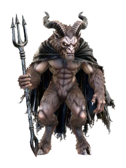 Krampus, #Christmas2025# 3D model, vytvořený pomocí AI
