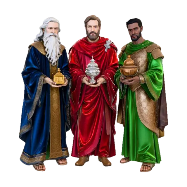 Three Kings, #Christmas2025# - Symbolic 3D model, vytvořený pomocí AI
