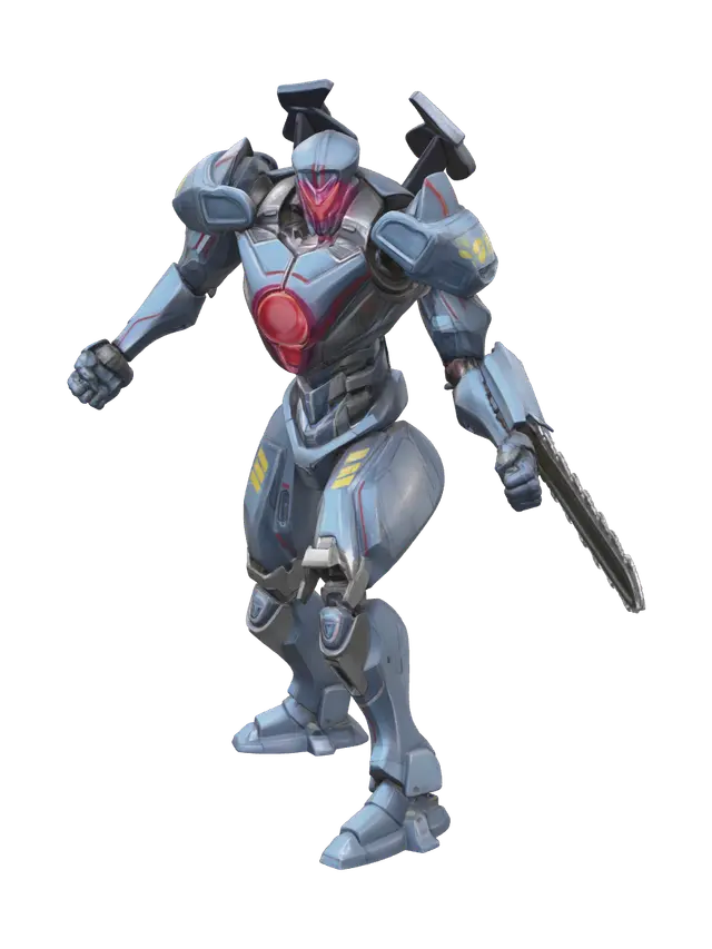 Realistic Pacific Rim 3D model, AI generated