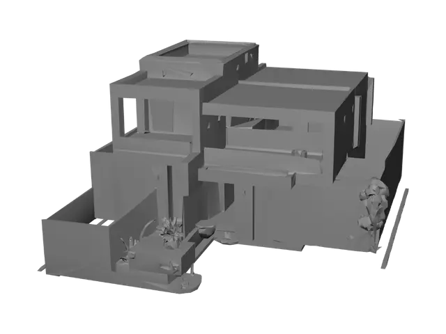 3D model for Glass Box Contemporary Residence