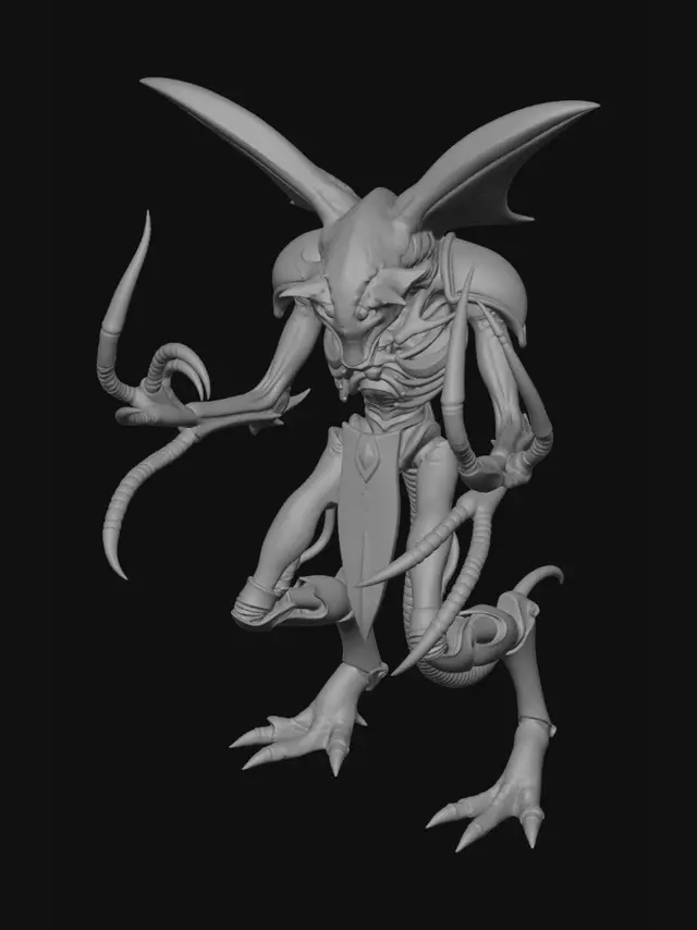 3D model for an exact replica stl file of a termagant from warhammer