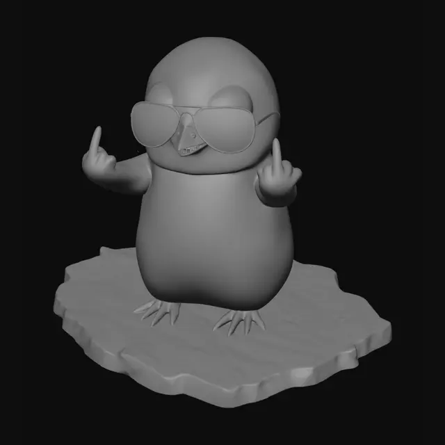3D model for Aurora Penguin on Ice