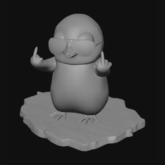 3D model for Aurora Penguin on Ice