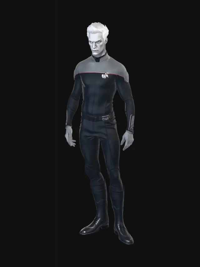 3D model for crea personaggio umanoide genere umano sesso maschile basato sulla saga di startrek
