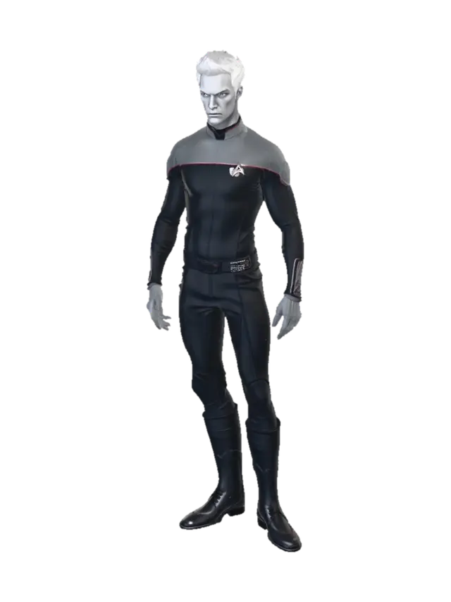 3D model for crea personaggio umanoide genere umano sesso maschile basato sulla saga di startrek