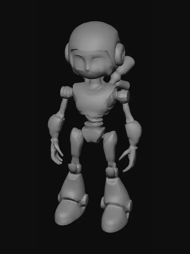 3D model for i need a game character which should run on diesel engine. a boy robot. 

