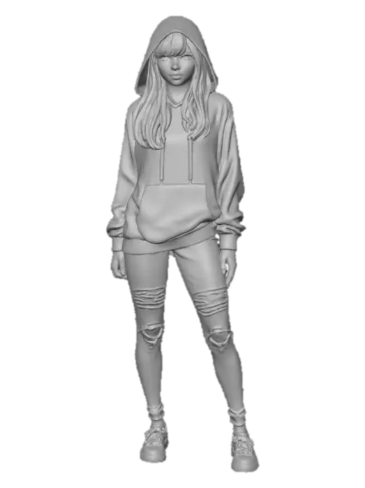 3D model for Hooded Style