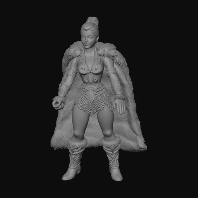 3D model for Golden Warrior Princess