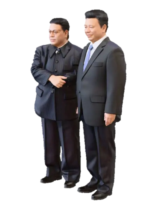Handshake Diplomacy - Teamwork 3D model, vytvořený pomocí AI