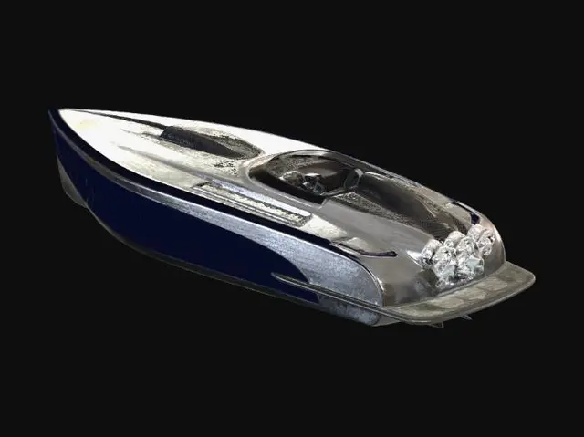 3D model for Modernes Rennboot klein. wendig.
ohne Segel