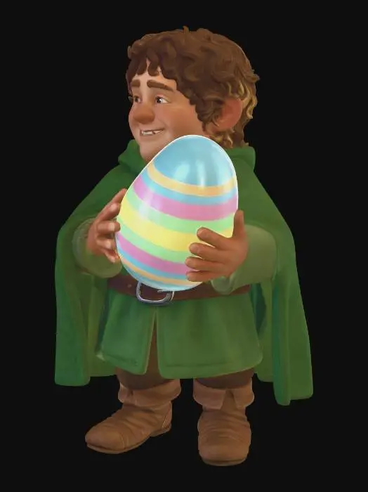 3D model for The Easter Egg Hobbit, #EasterEgg2026#