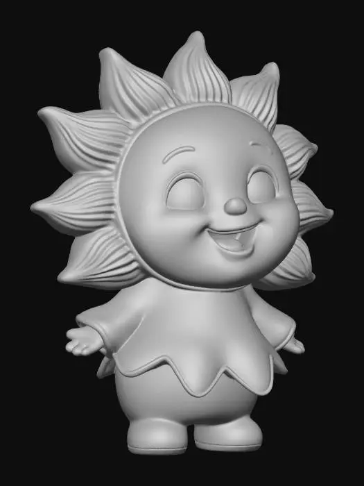 3D model for Lachende Sonne. Kind. Deko