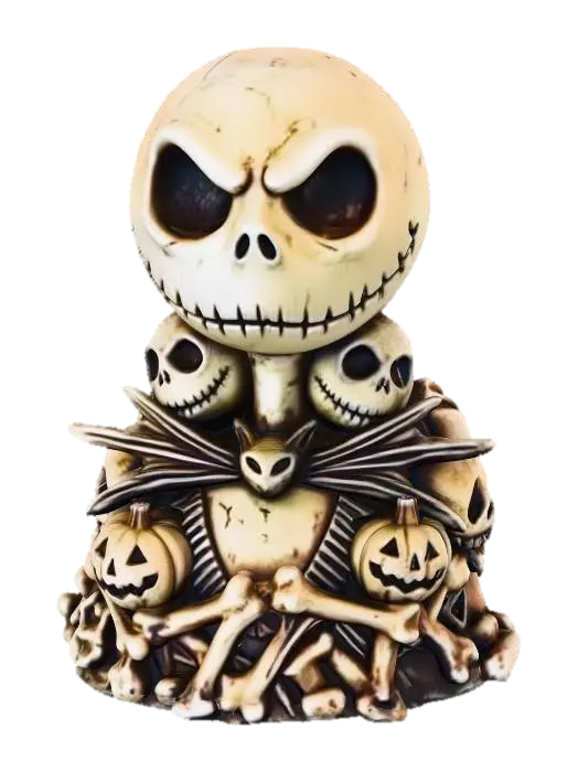 Modello 3D Halloween Throne - Jack, generato dall’IA