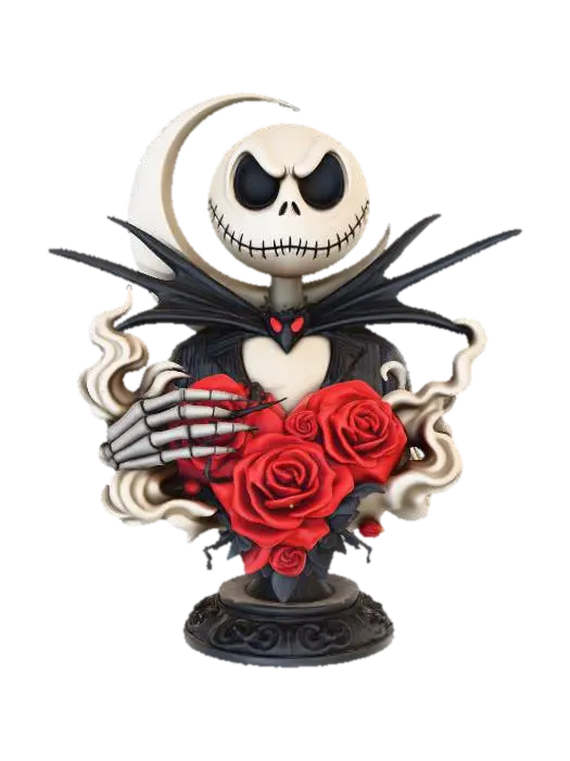 Modello 3D Moonlit Skeleton Roses - Jack, generato dall’IA