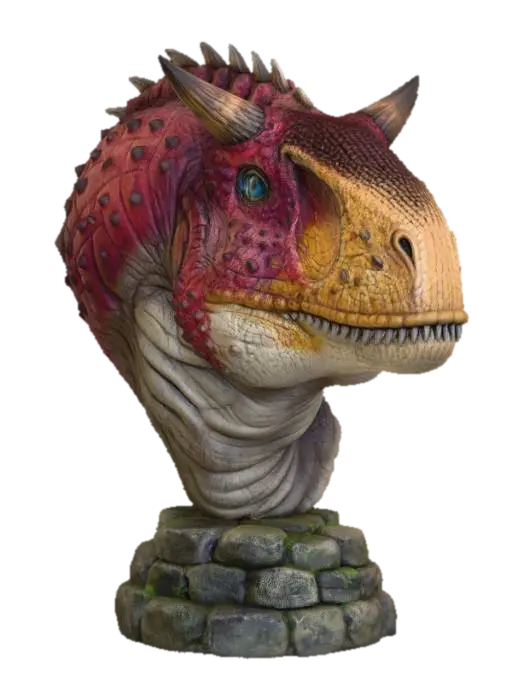 Modello 3D Crimson Ember sharp tooth, generato dall’IA