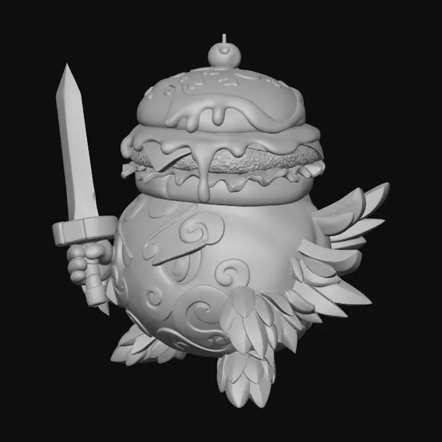 3D model for Burger Warrior