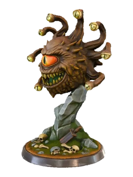 Beholder's Gaze 3D model, vytvořený pomocí AI