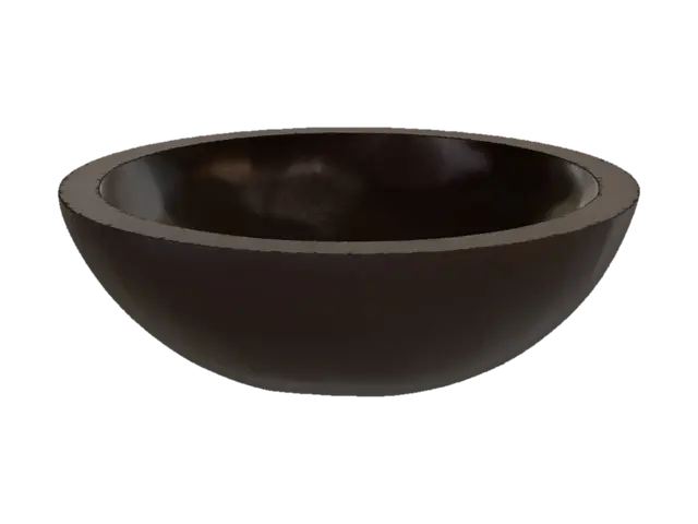 Brown Bowl - Kitchenware 3D model, vytvořený pomocí AI