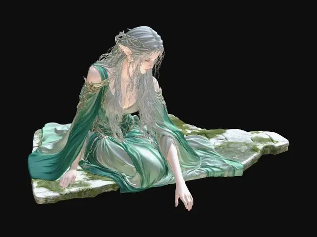 3D model for Emerald Elf by the Pool