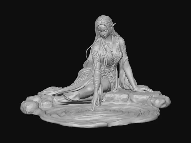 3D model for Elven Enchantment in a mountain pool