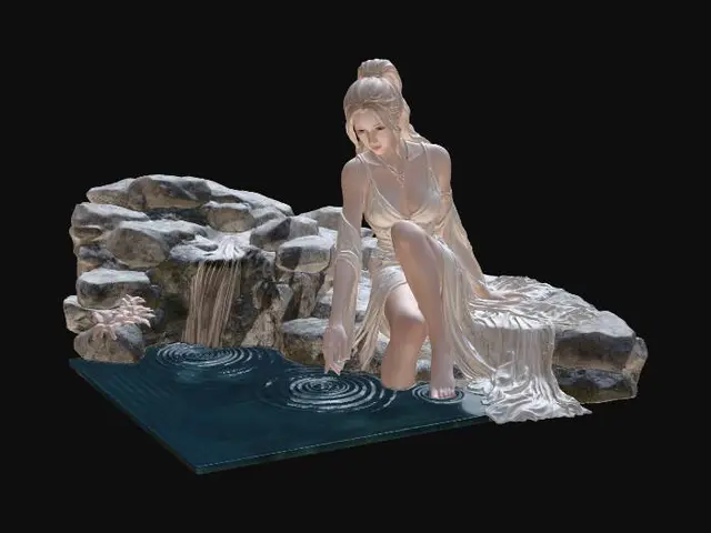 3D model for Elven Elegance by the Falls