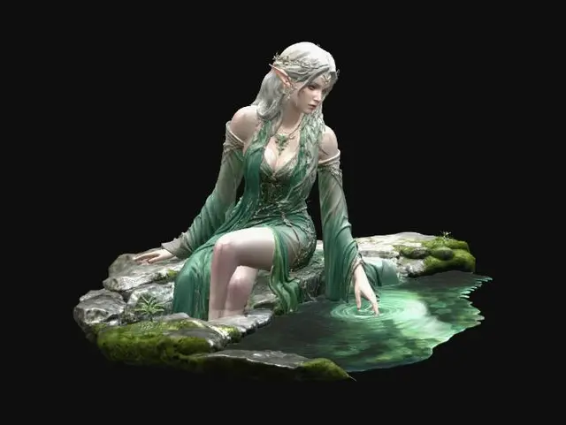 3D model for Emerald Elven Reverie