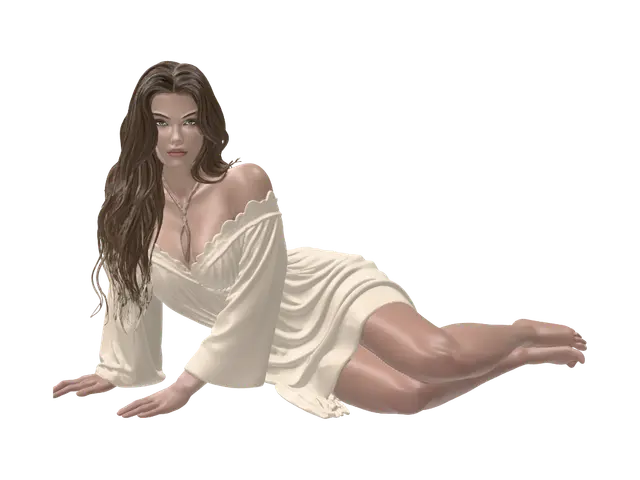 Ethereal Drapery - Dreamy 3D model, vytvořený pomocí AI