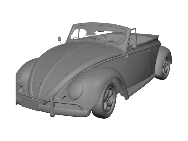3D model for Red Convertible Classic