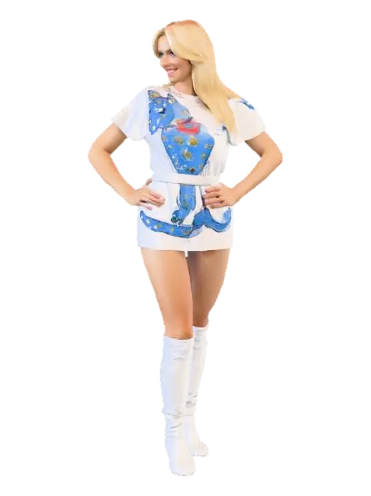 Agnetha from ABBA - Singer 3D model, vytvořený pomocí AI
