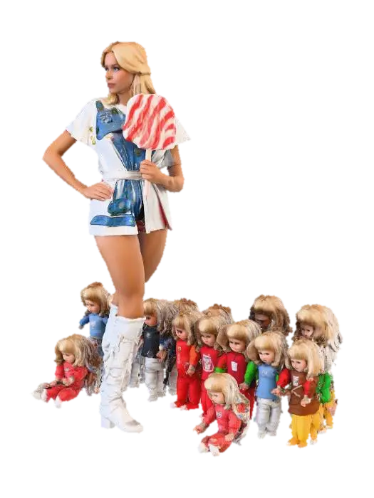 Agnetha Faltskog Lollipop, 1976 (4).jpg - Singer 3D model, vytvořený pomocí AI