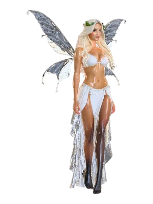 Moonlight Enchantress 3D model, vytvořený pomocí AI