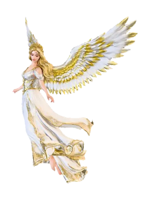 descending angel - Heavenly 3D model, vytvořený pomocí AI