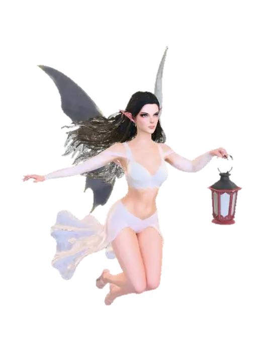 Enchanted Forest Lightkeeper - Guide 3D-model, gegenereerd door AI