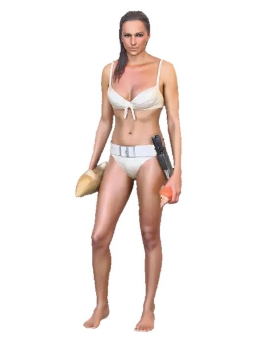 Beach Arrival - Seaside 3D model, vytvořený pomocí AI