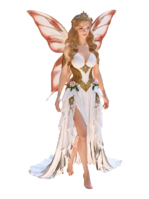 Enchanted Waterfall Fairy - Sprites 3D model, vytvořený pomocí AI